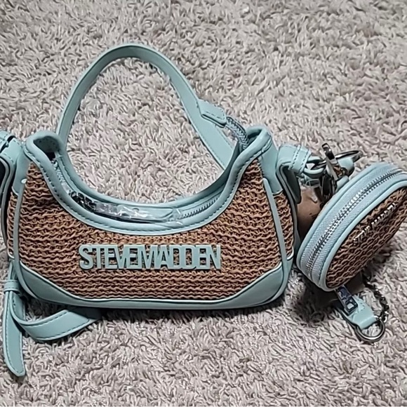 STEVE MADDEN BDARYLL CROSSBODY BAG SHOULDER PURSE W FRESH MINT - Picture 3 of 4